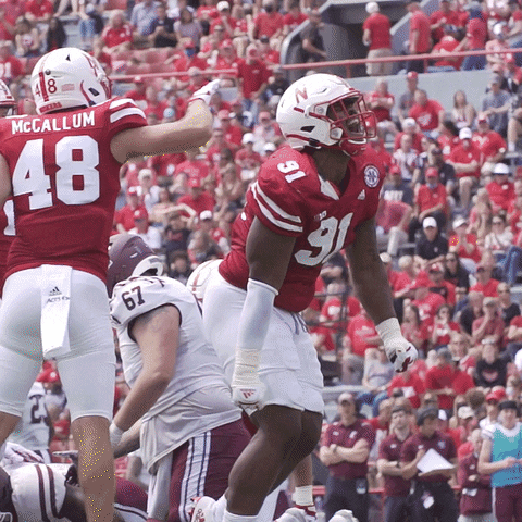Huskers Football Sport GIF by Huskers