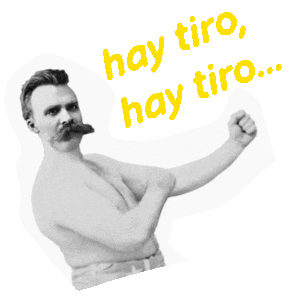 Friedrich Nietzsche Tiro Sticker by filosofía en la red