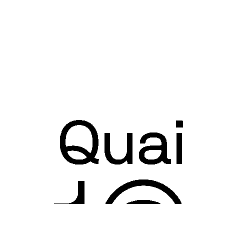 Logo Noir Sticker by Quai10