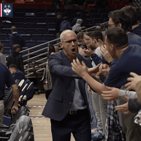 High Five Pump Up GIF by UConn Huskies
