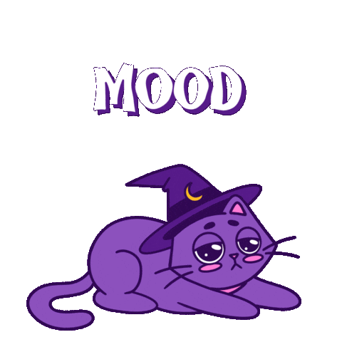 Tired Monday Sticker by Spooks The Cat