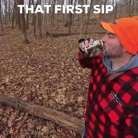 Cold Beer Woods GIF by Okayest Hunter