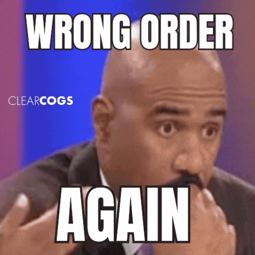 Miss Universe Wrong Order GIF by ClearCOGS