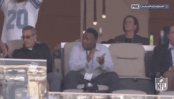 High Five Barry Sanders GIF by NFL