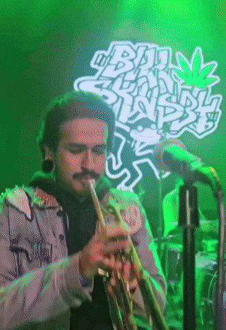 Trumpet Skanking GIF by Bill Skasby