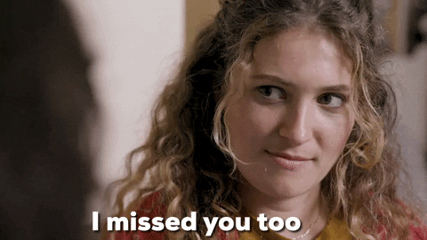 Miss U I Love You GIF by GirlNightStand by GirlNightStand