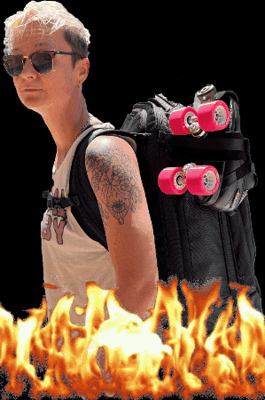 apexcityarmbands travel skater backpack luggage GIF