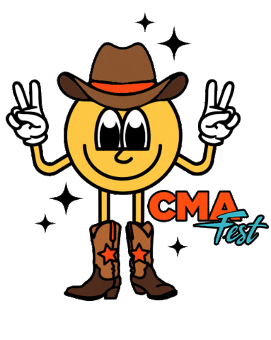 Country Music Cowboy Sticker by CMA Fest: The Music Event of Summer