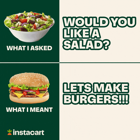 Burger Time Health GIF by Instacart