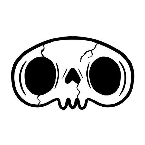 Skull Sticker