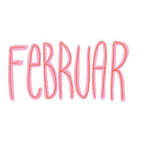 February Monat Sticker