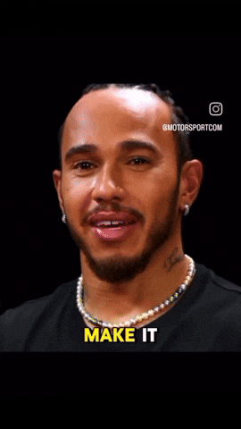 Happy Lewis Hamilton GIF