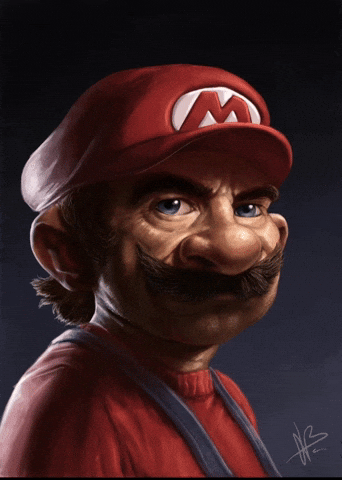 Realistic Mario GIF