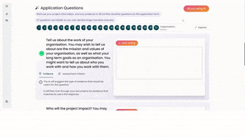 Plinth AI Grant Writing GIF
