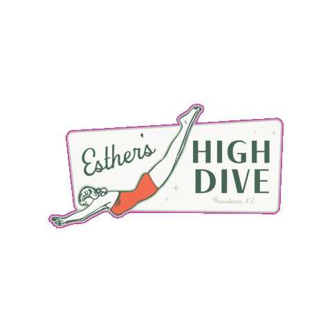 High Dive Sticker by Moonshine Alley