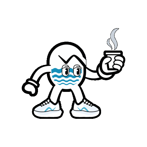 Cheer Up Coffee Sticker by ZEROPOINTTRAIL