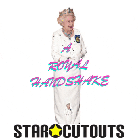 The Queen Handshake GIF by STARCUTOUTSUK