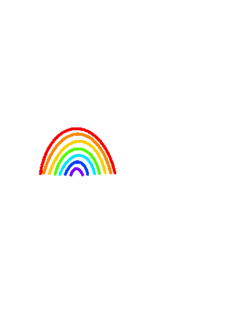 Rainbow Color Sticker