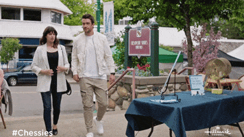 Walking Together Meghan Ory GIF by Hallmark Channel