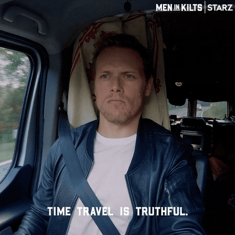 Time Travel Starz GIF by Men in Kilts: A Roadtrip with Sam and Graham
