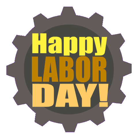 Happy Labor Day Sticker by That Hominid