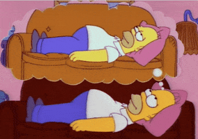 Tired Homer Simpson GIF