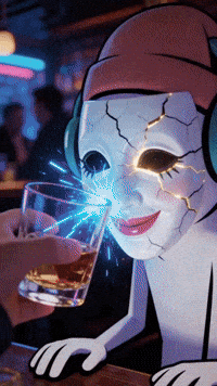 Broken Mask Cyberpunk Cheers - AHZ Studio