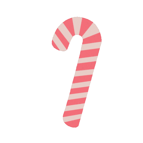 Candy Cane Christmas Sticker