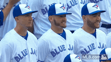 toronto blue jays smile GIF by MLB