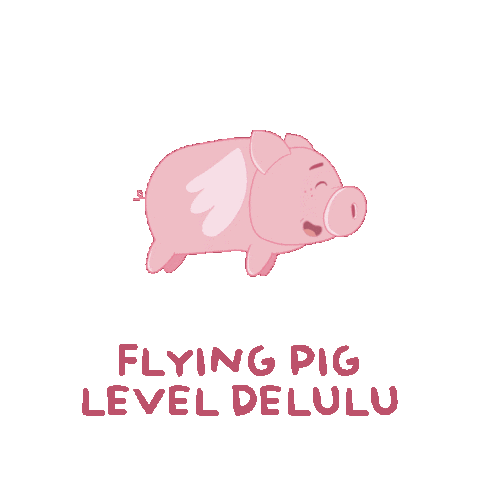 Believe In Yourself Pig Sticker by PositivelyPigasus