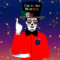 Day Of The Dead Love GIF by Salvador Sanchez Artist