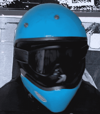 Helmet No GIF by Motoveli Motorcycle Zine