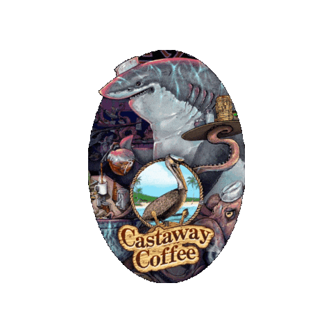 Castaway Coffee Sticker