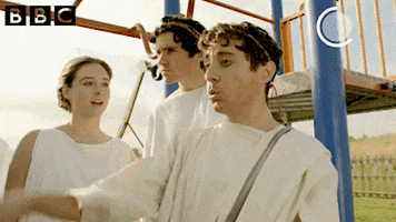 horrible histories fighting GIF by CBBC