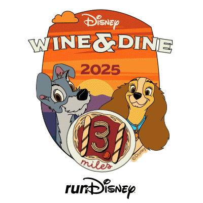 Rundisney Wine And Dine Sticker by Disney Sports
