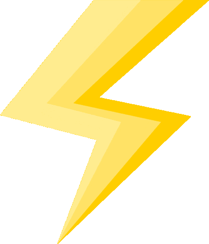 Sparkle Lightning Sticker