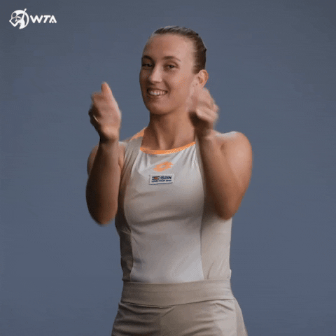 Celebrate Elise Mertens GIF by WTA