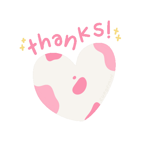 Heart Thank You Sticker
