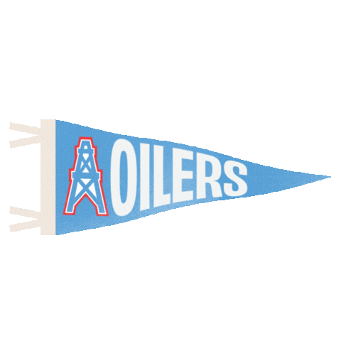 Houston Oilers Flag Sticker by Tennessee Titans