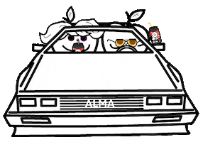 Car Driving Sticker