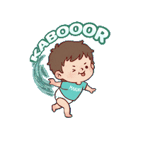 Baby Running Sticker by MAKUKU Indonesia