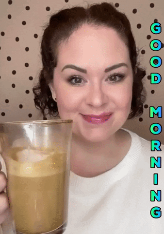 Good Morning Coffee GIF by Katie Herwig Beauty