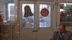 Movie gif. Will Ferrell as Buddy from Elf. He yanks open the door to a store and runs in, looking around at the patrons overly eager. He happily says, "You did it! Congratulations!"