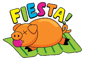 Roasted Pig Fiesta Sticker by Carawrrr