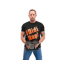 Train Hard Feel Good Sticker by Didinagl