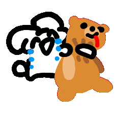 Sad Bear Sticker by Annafish