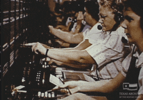 Phone Call Dallas GIF by Texas Archive of the Moving Image