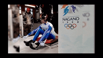 luge GIF by Olympic Channel