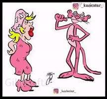 Pink Panther Love GIF