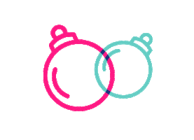 Kerstbal Sticker by Dancing Bruins